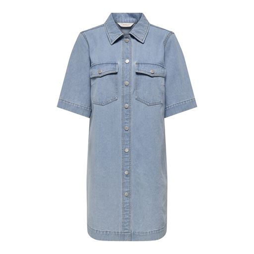 ONLY Belle Denimkjole, Light Blue Denim, S