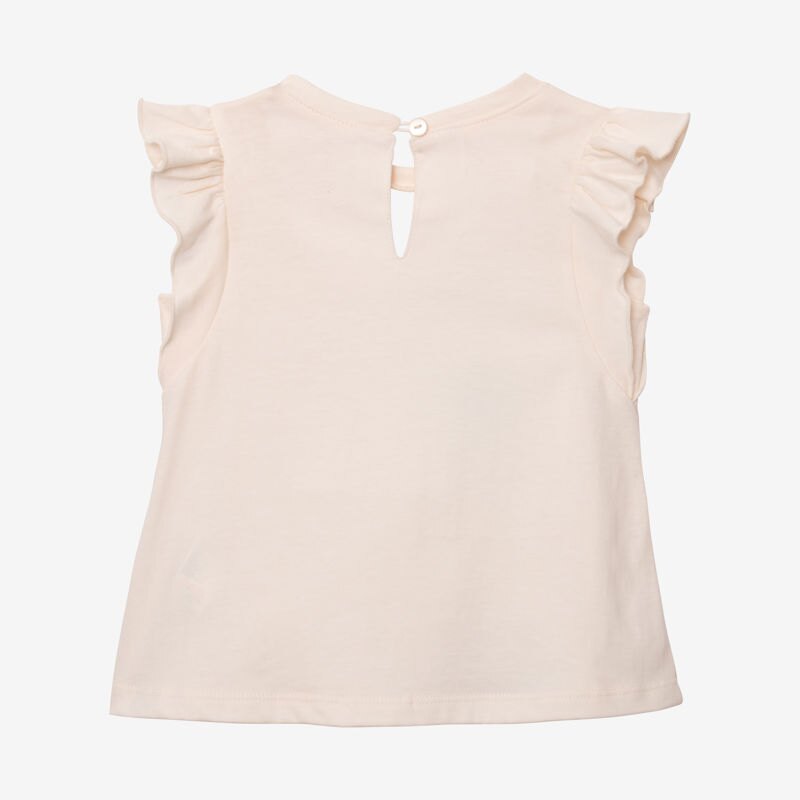 T-shirt bébé fille brodé blanc Catimini Blanc