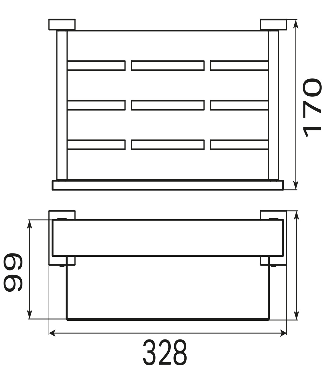 Haceka Edge zeephouder grafiet