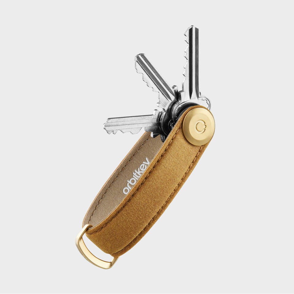 Orbitkey - Waxed Canvas Key Organiser - Golden Sand