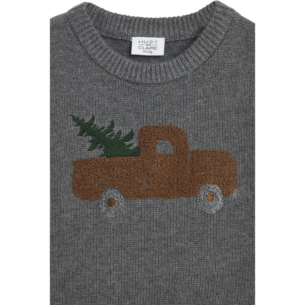 Køb Hust & Claire Grey Mist Melange Princo Vest