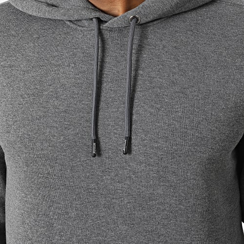 Sweat Capuche SWP-882 Gris Anthracite Chiné