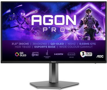 AOC - AGON PRO AG326UD - Computer Monitor - Zwart - 31.5 Inch - 4K Ultra HD