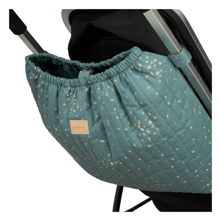 Nobodinoz Sac pour poussette Hyde Park | Bleu Vert