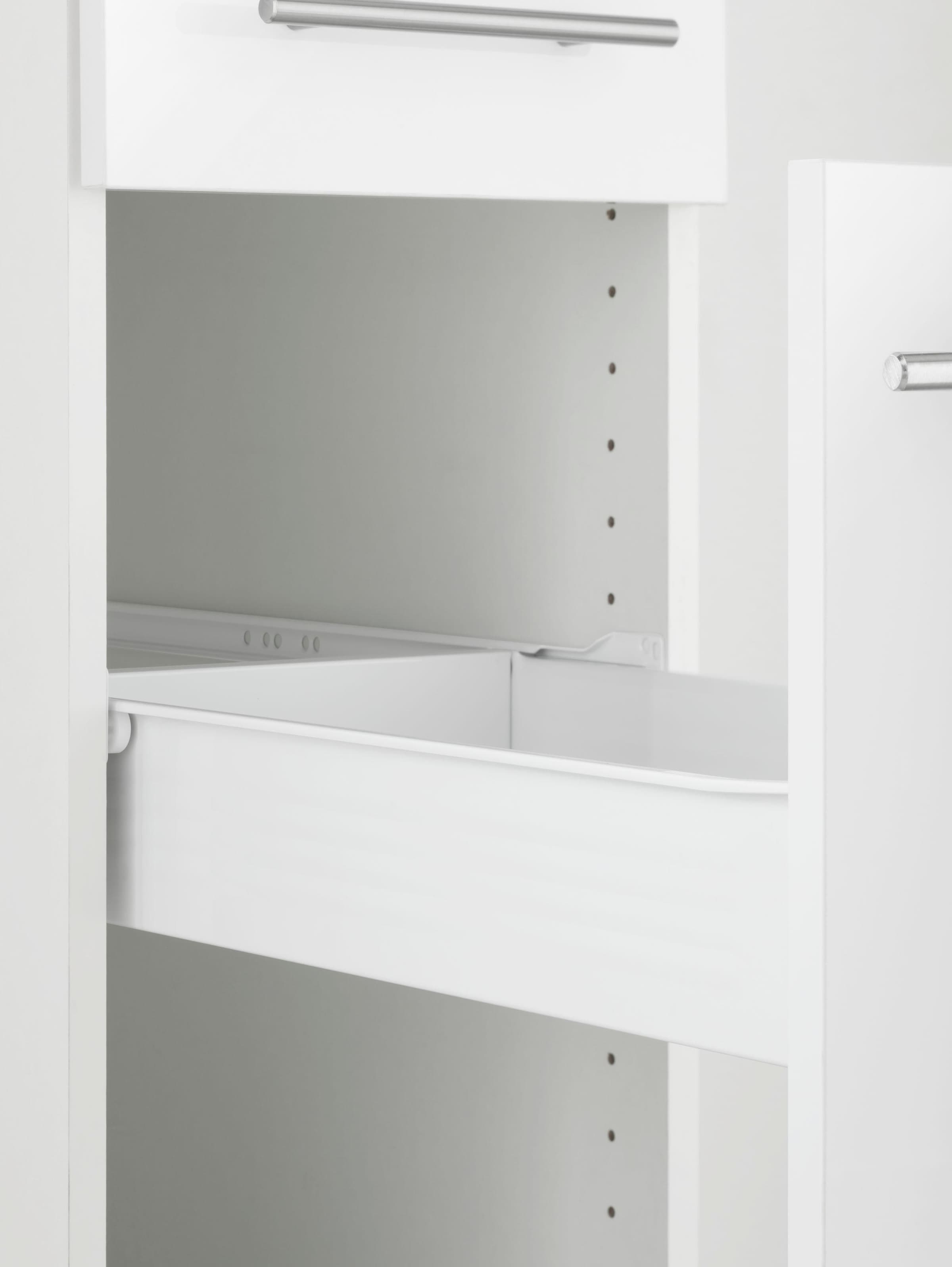 OPTIFIT Apothekerschrank »Bern« 30 cm breit, 176 cm hoch, höhenverstellbare Stellfüsse, Metallgriffe