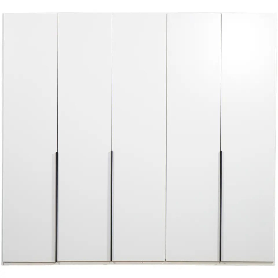 Kledingkast Milaan 5-deurs - wit - 208x225x58 cm