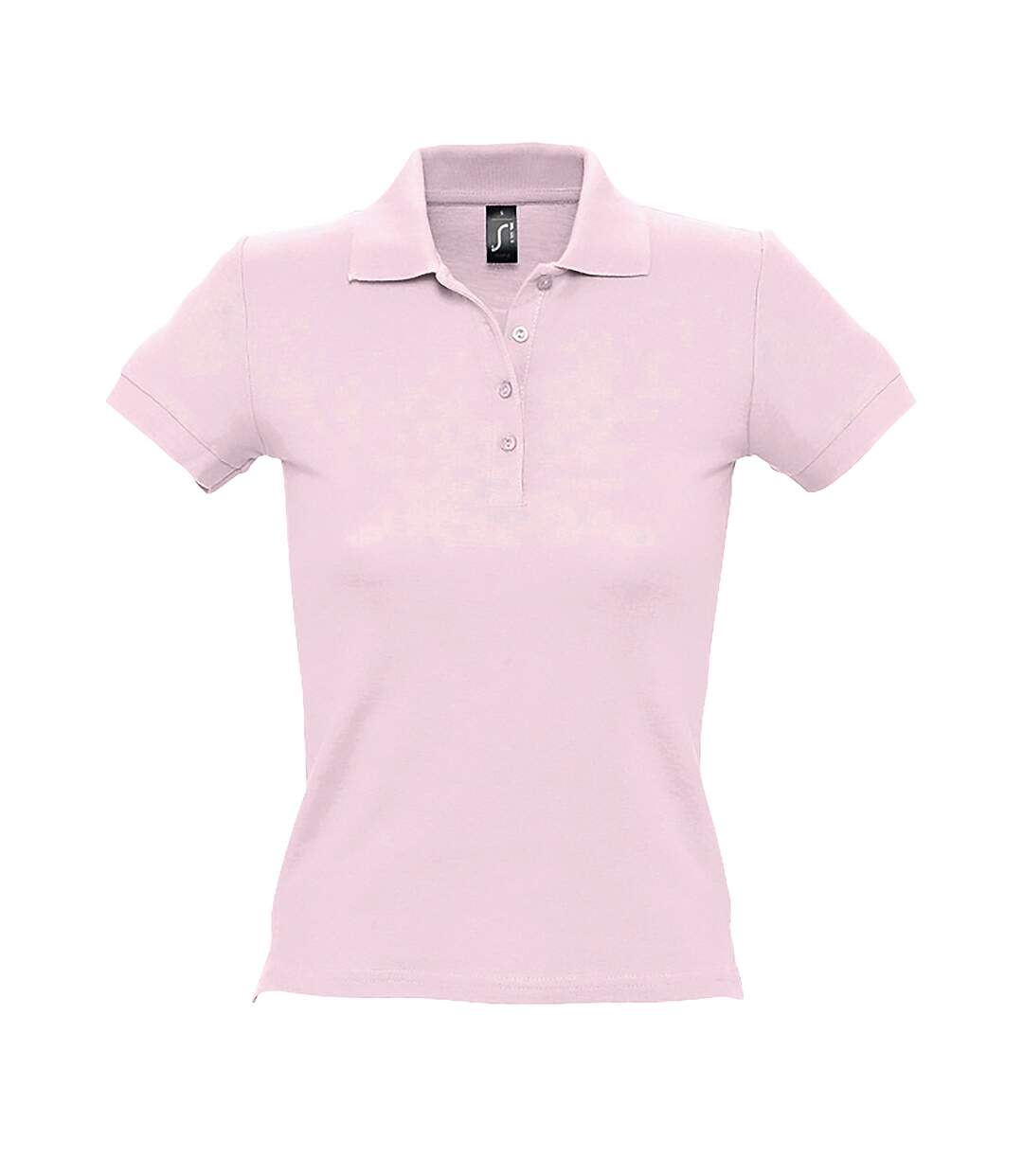 SOLS - Polo manches courtes PEOPLE - Femme (Rose pâle) - UTPC319