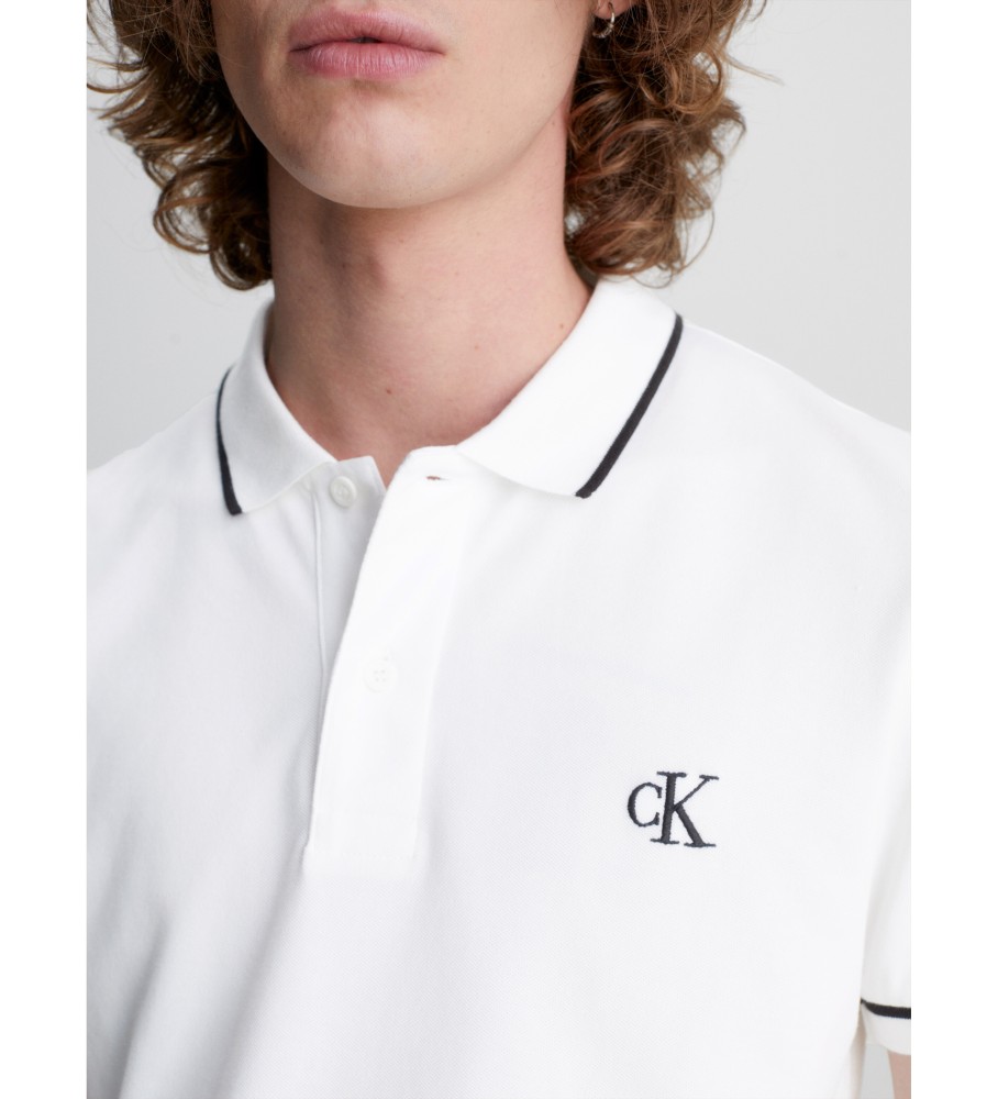 Polo Slim Branca da Calvin Klein