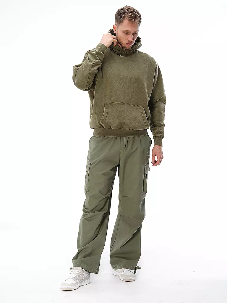 KARL KANI Kapuzensweater - Hoodie olive