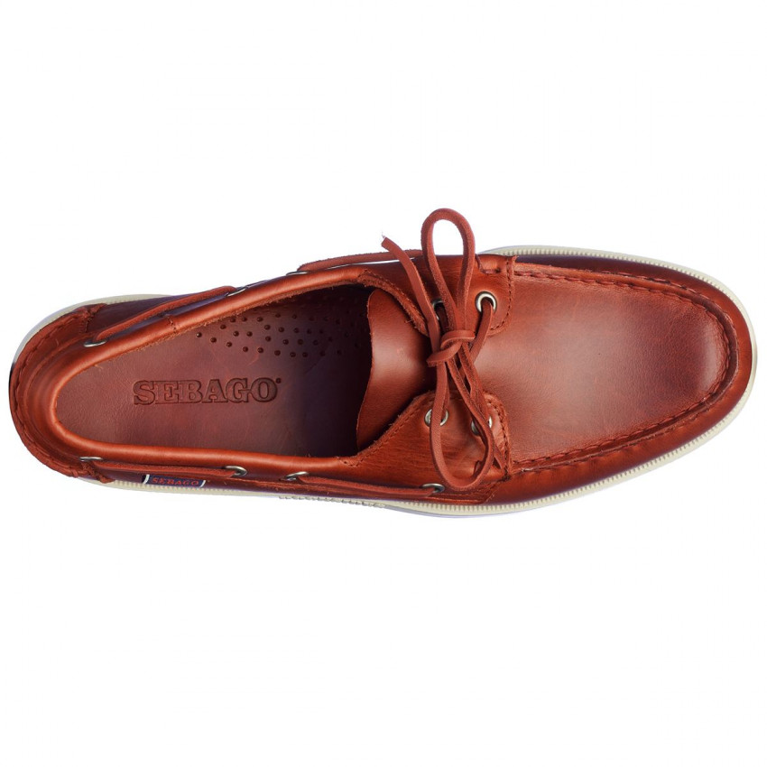 DOCKSIDES PORTLAND WAXED Dark Red