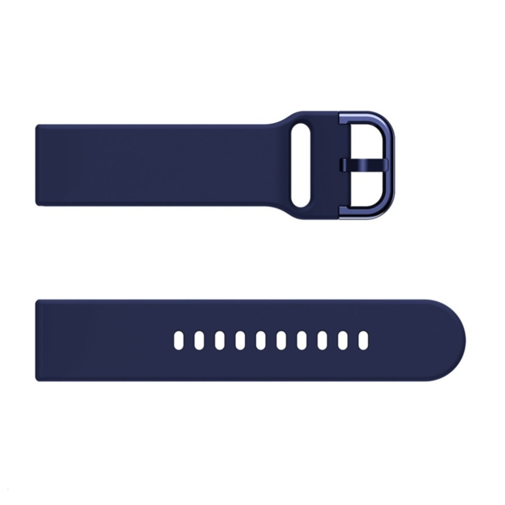 Samsung Galaxy Watch 4 Classic (42mm) Silikon Sport Armband mit Dornschliesse (Gelenkumfang: 160-210mm) - Dunkelblau