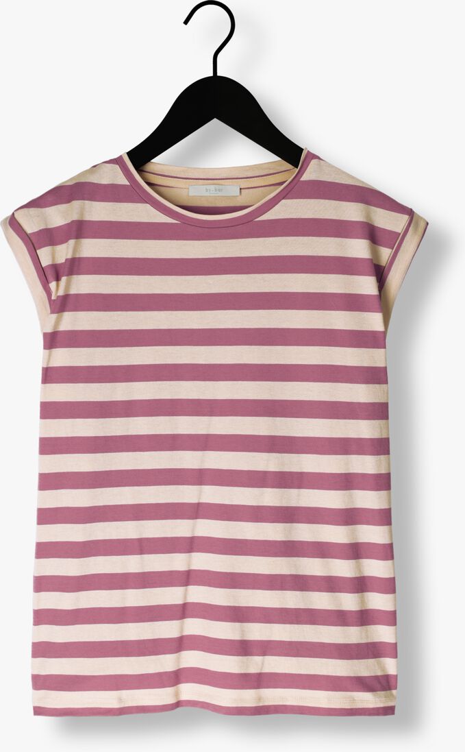 BY-BAR roze by-bar t-shirt thelma big v stripe top