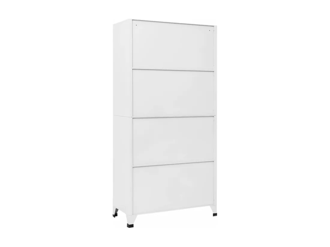 Armoire à casier avec 18 compartiments Métal 90x40x180 cm