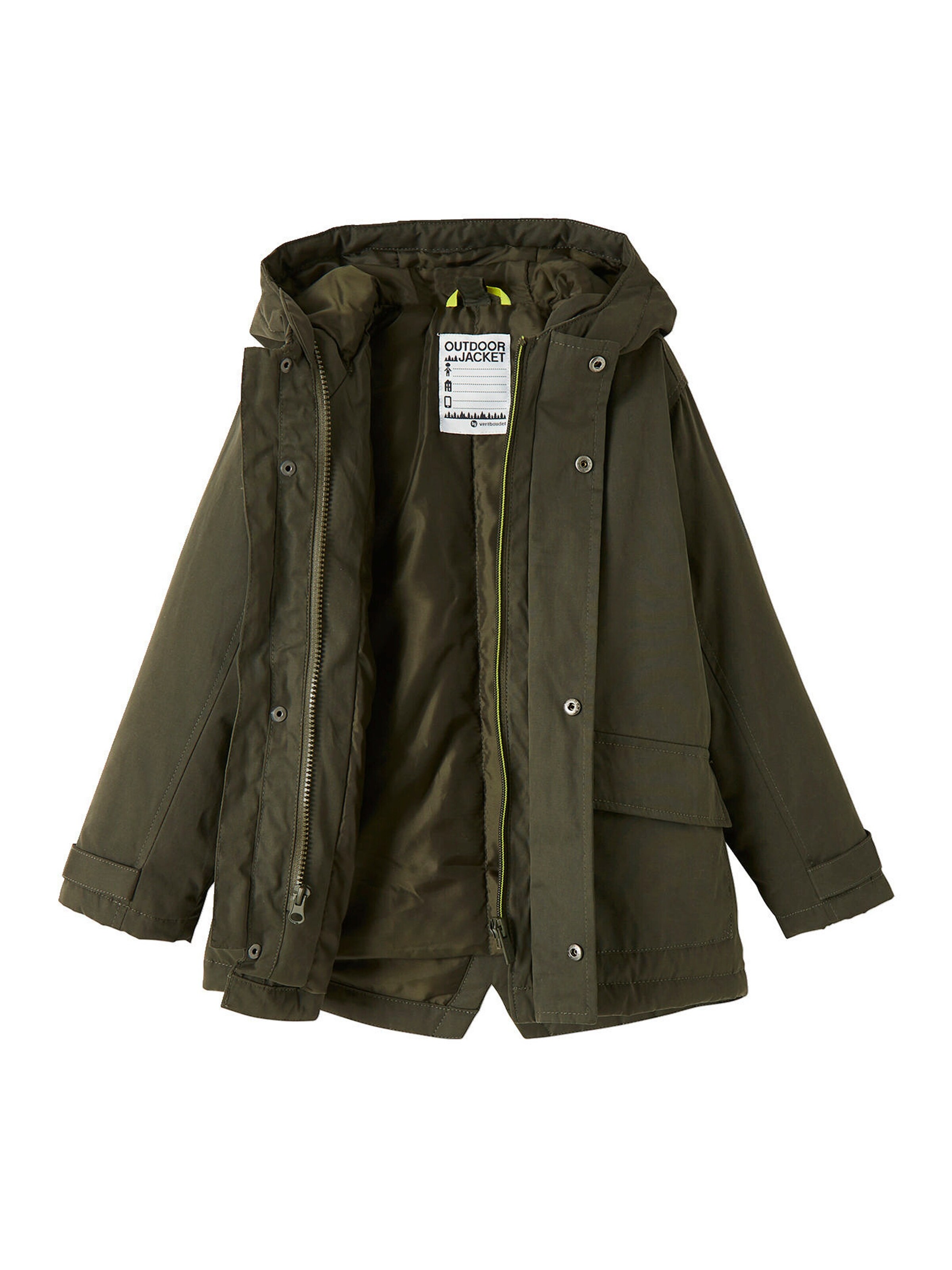 Vertbaudet Jungen 3-in-1-Jacke mit Recycling-Polyester khaki