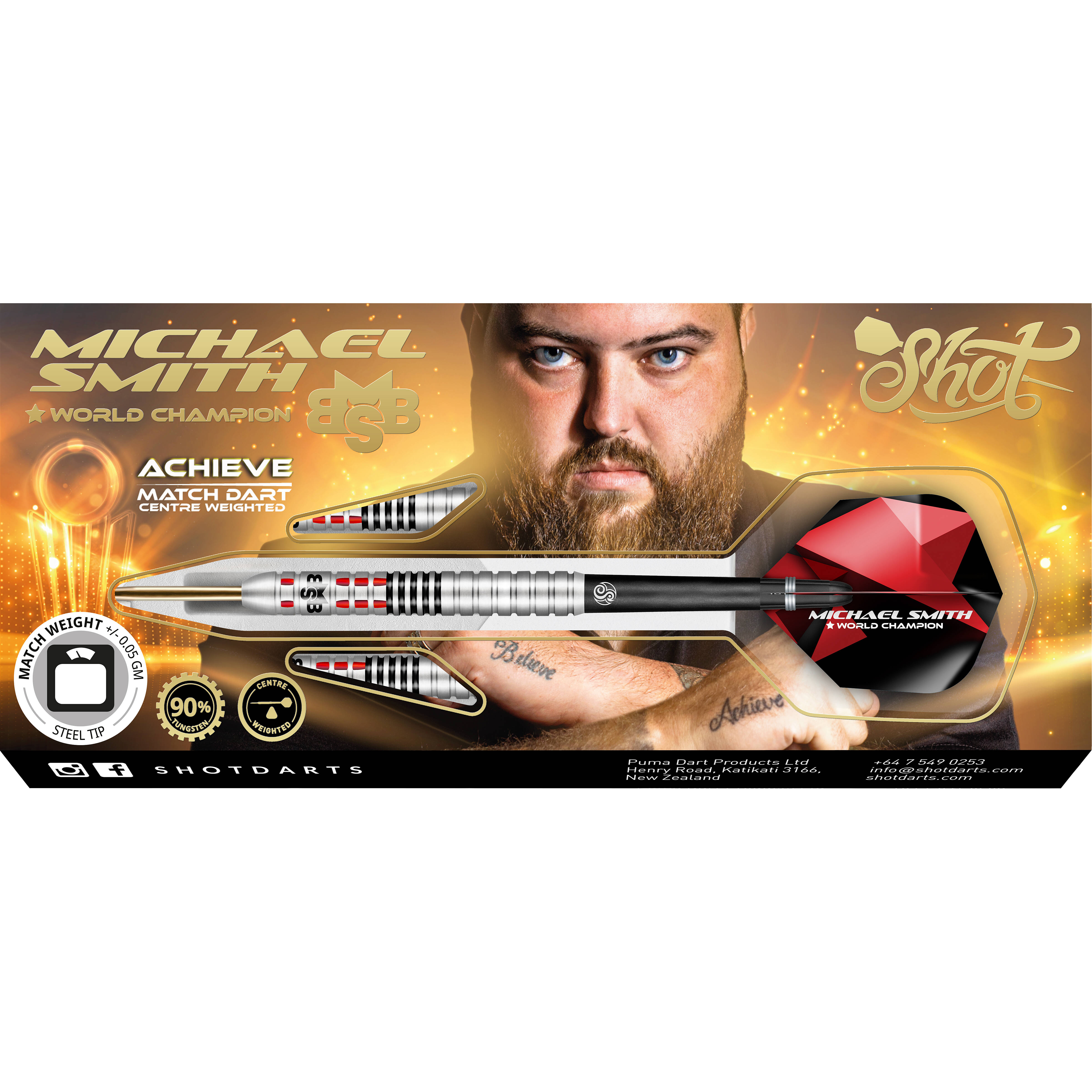 Shot - Michael Smith Achieve - Steeldart