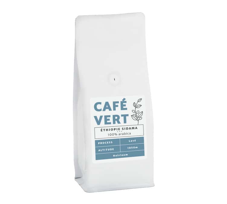 500g - Café vert - Région Sidama - Ethiopie - Lavé