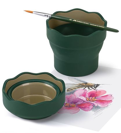 Faber-Castell Kop Til Vand/Pensel - Click&Go - Flaske Grøn