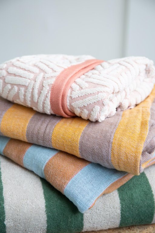 Studio Zondag Stok handdoek 100x50 roze