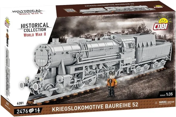 COBI Kriegslokomotive Baureihe 52, Byggesten, 10 År, 2476 stk