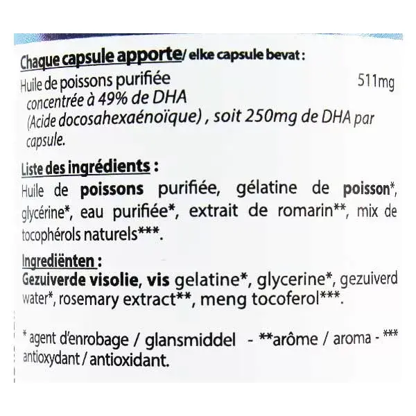 Vit'all+ DHA 250mg 60 cápsulas