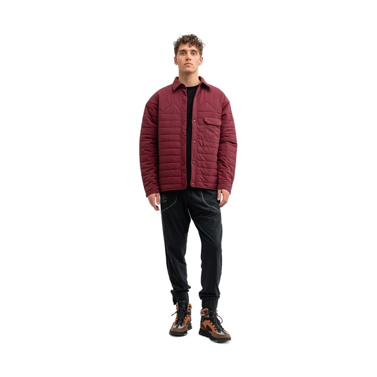 Mountain Works Trail Overshirt Jacket Deep Burgundy