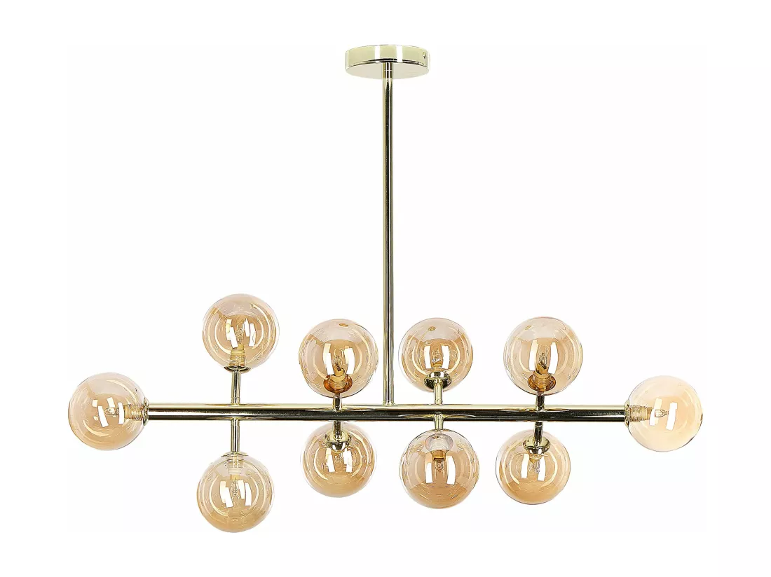 Lampe suspension RAMIS Métal Doré