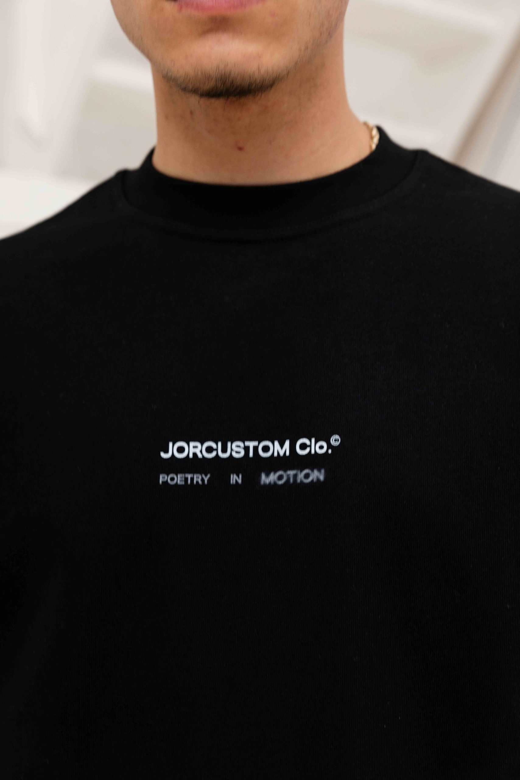 Jorcustom Poetry ln Motion Loose Fit T-Shirt Heren Zwart