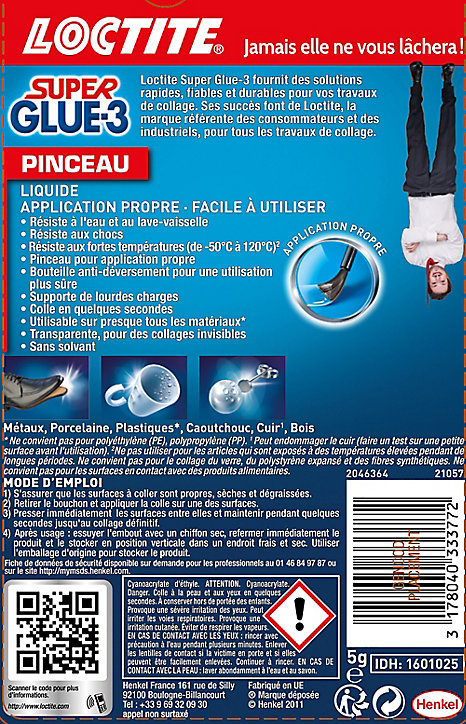 Superglue-3 Pinceau 5g Loctite