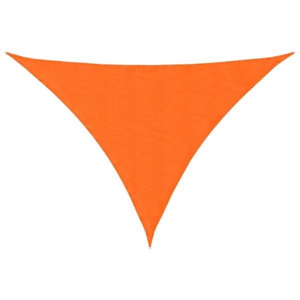 vidaXL Para-sol Estilo Vela Tecido Oxford Triangular 3x3x4,24m Laranja - 1068426278