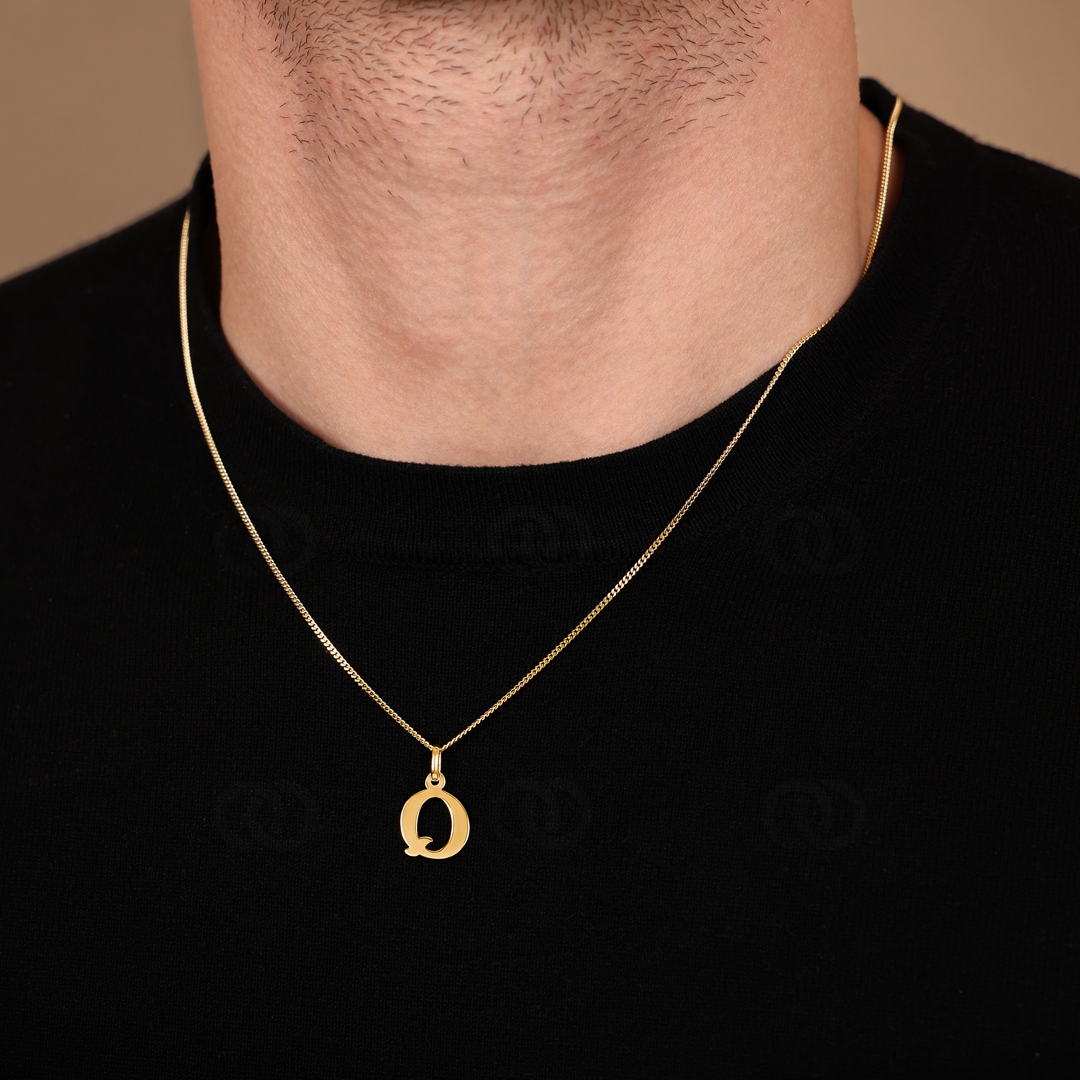Anhänger 750/18 K Gelbgold Buchstabe Q