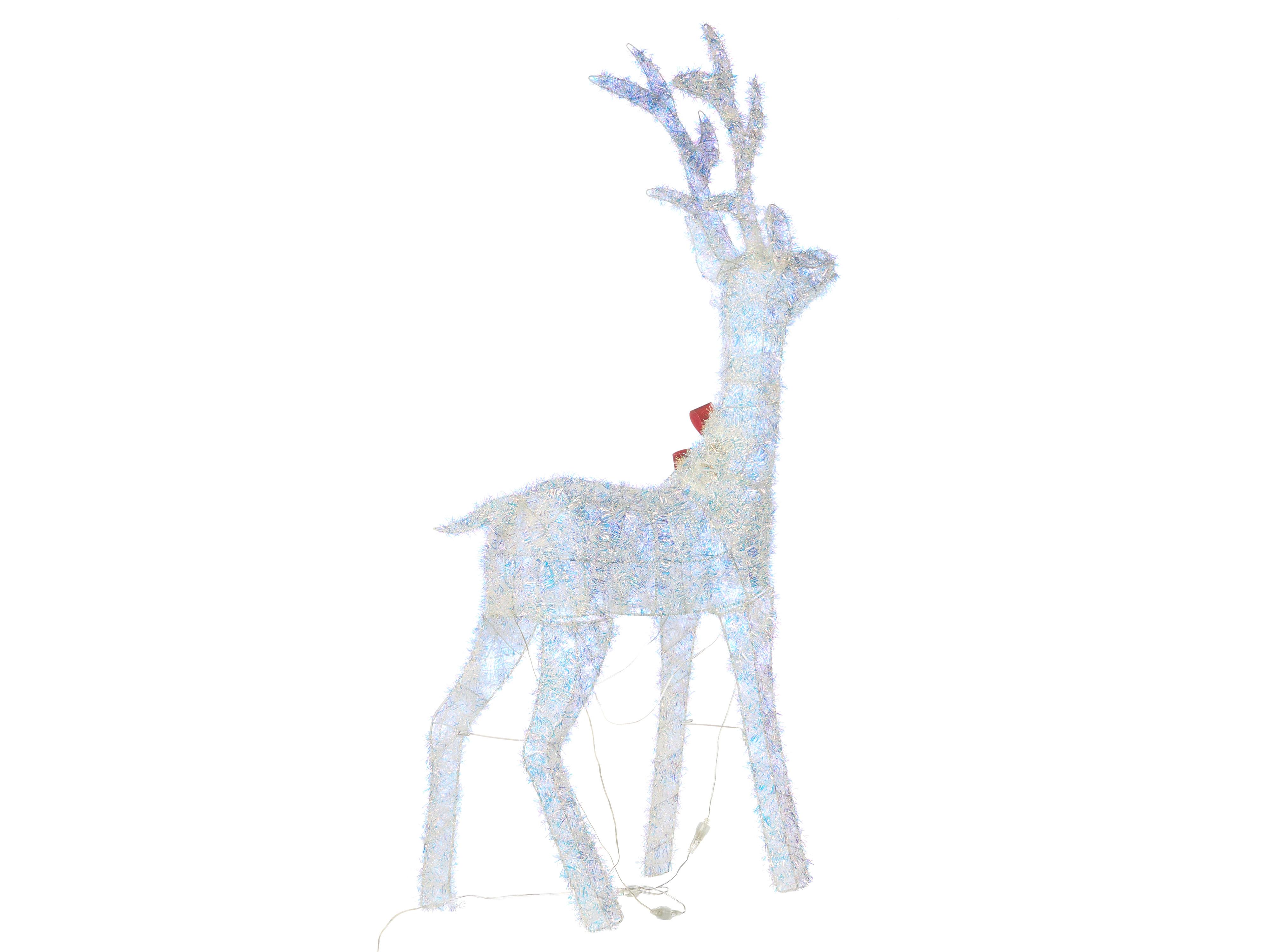 Buitendecoratie LED MALAREN Rendier 140 cm Wit