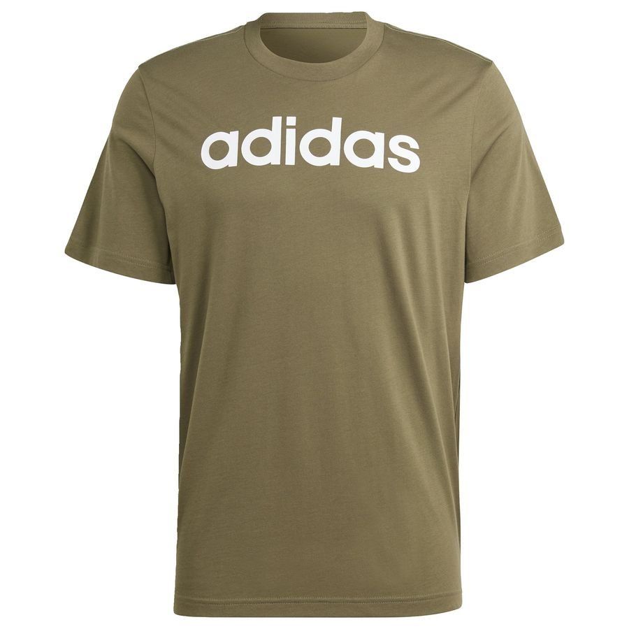 Adidas T-shirt avec logo brodé linéaire en jersey Essentials