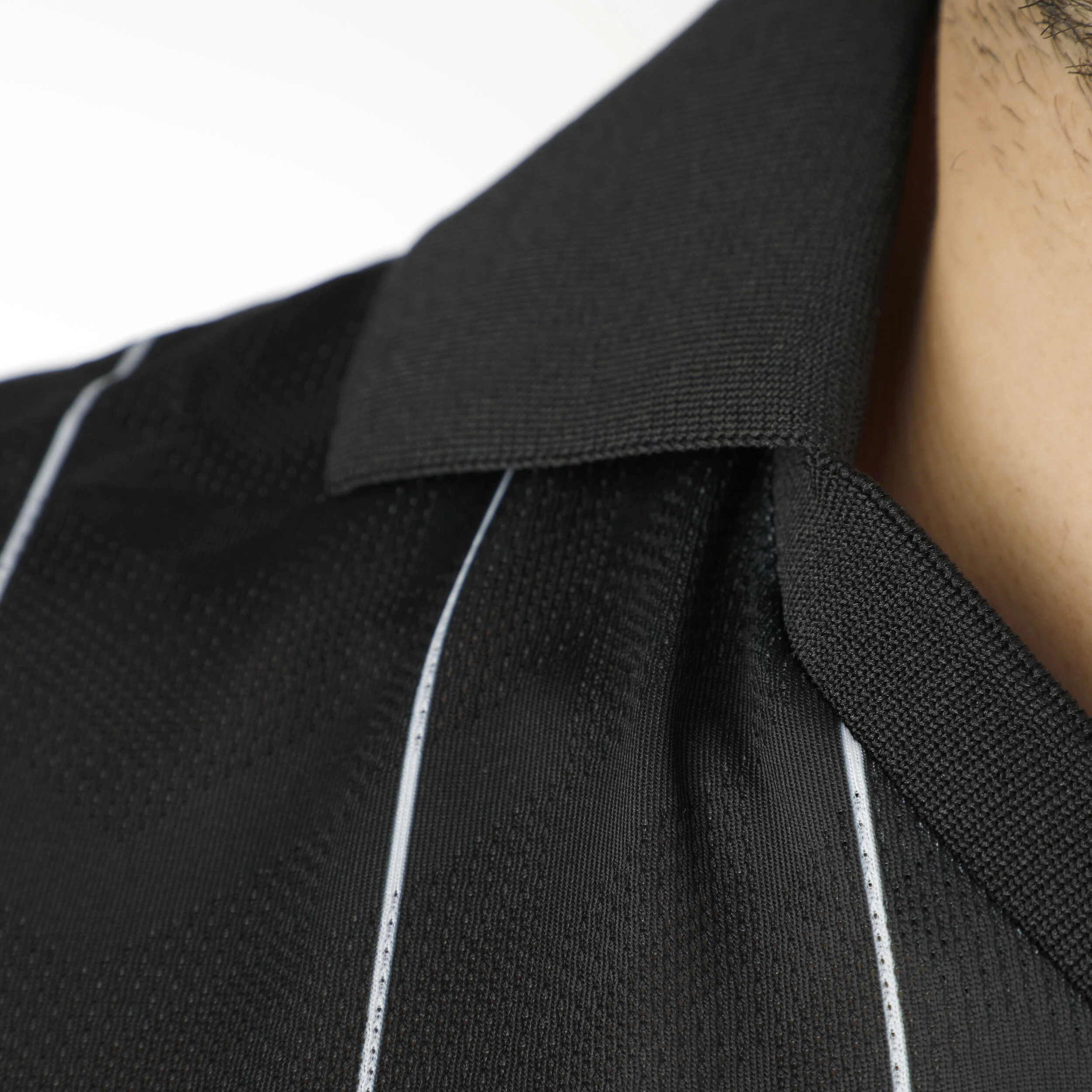 Tennis-Point Stripes Polo Edition Spéciale Hommes - Noir , Blanc
