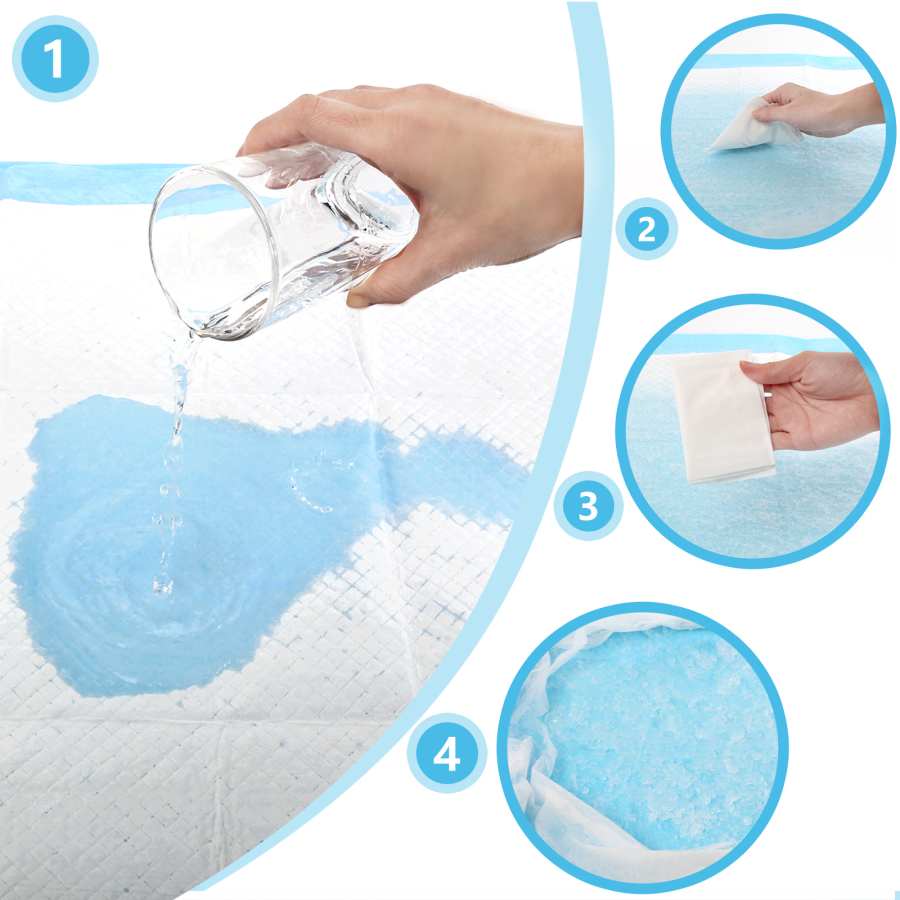Nobleza - 100 Tapetes Higiênicos para Treinamento de Cães, com Adesivos Fixadores, Ultra Absorventes, 90cm x 60cm