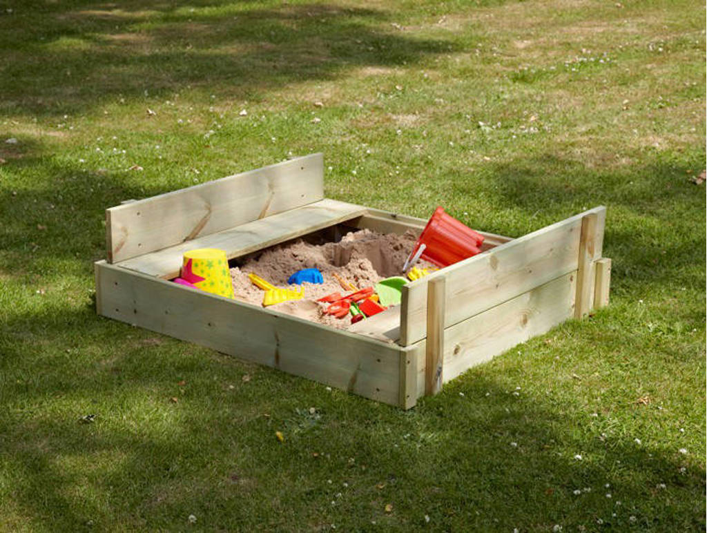Play Houten zandbak 100x90x27cm