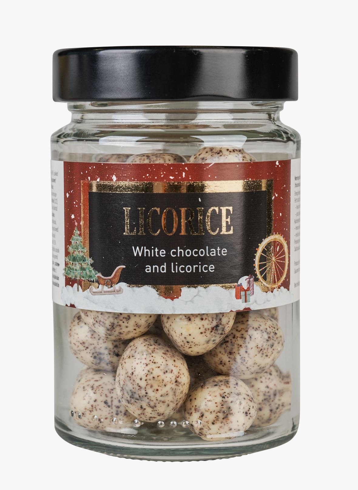 Lakris m/hvit sjokolade hvit - 170 g