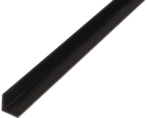 PVC hoekprofiel, zwart, 10x10x1 mm, 1 m