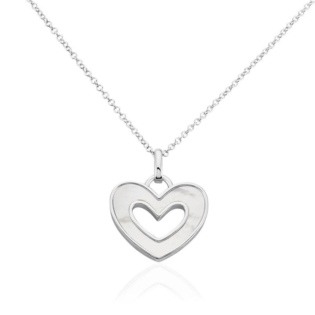 Collier Clarity Argent Blanc Nacre