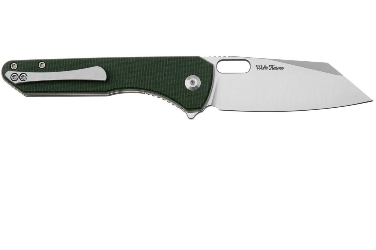 Civivi Nugz C23060-2 14C28N, Green Canvas Micarta zakmes, Matthew Wehrwein design