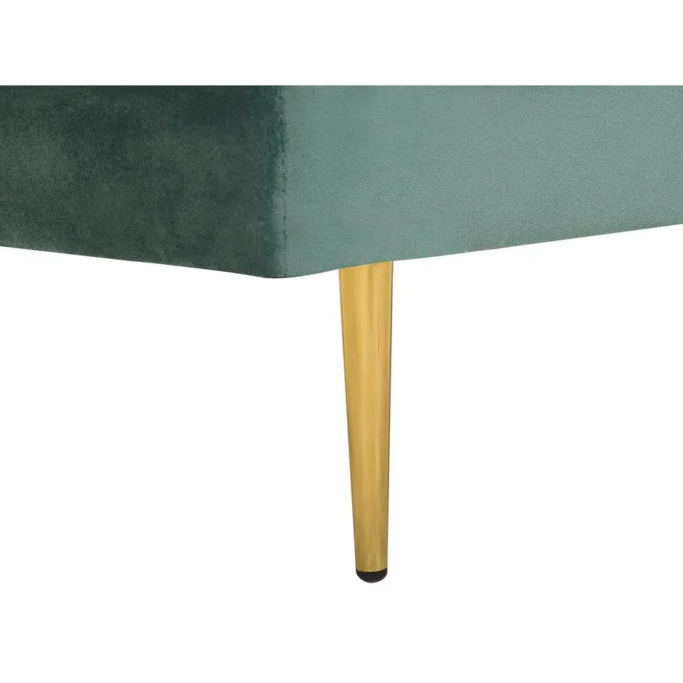 MIRAMAS - Chaise longue - Groen - Linkerzijde - Fluweel