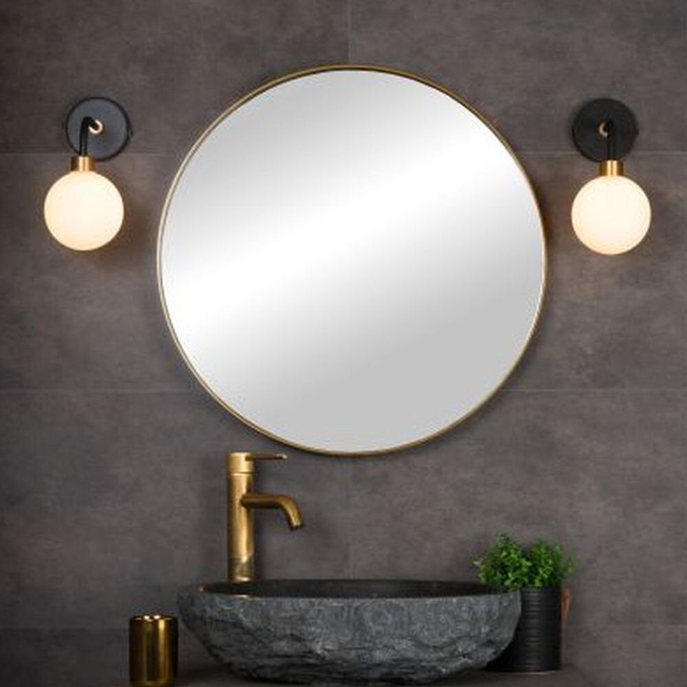 Berend badkamerwandlamp in zwart G9 252 x 205 x 120 mm