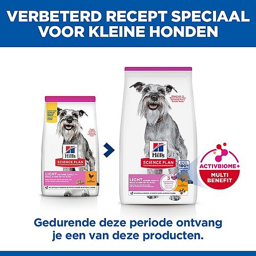Hill's Science Plan Light Small & Mini Mature Adult 7+ Hondenvoer Kip