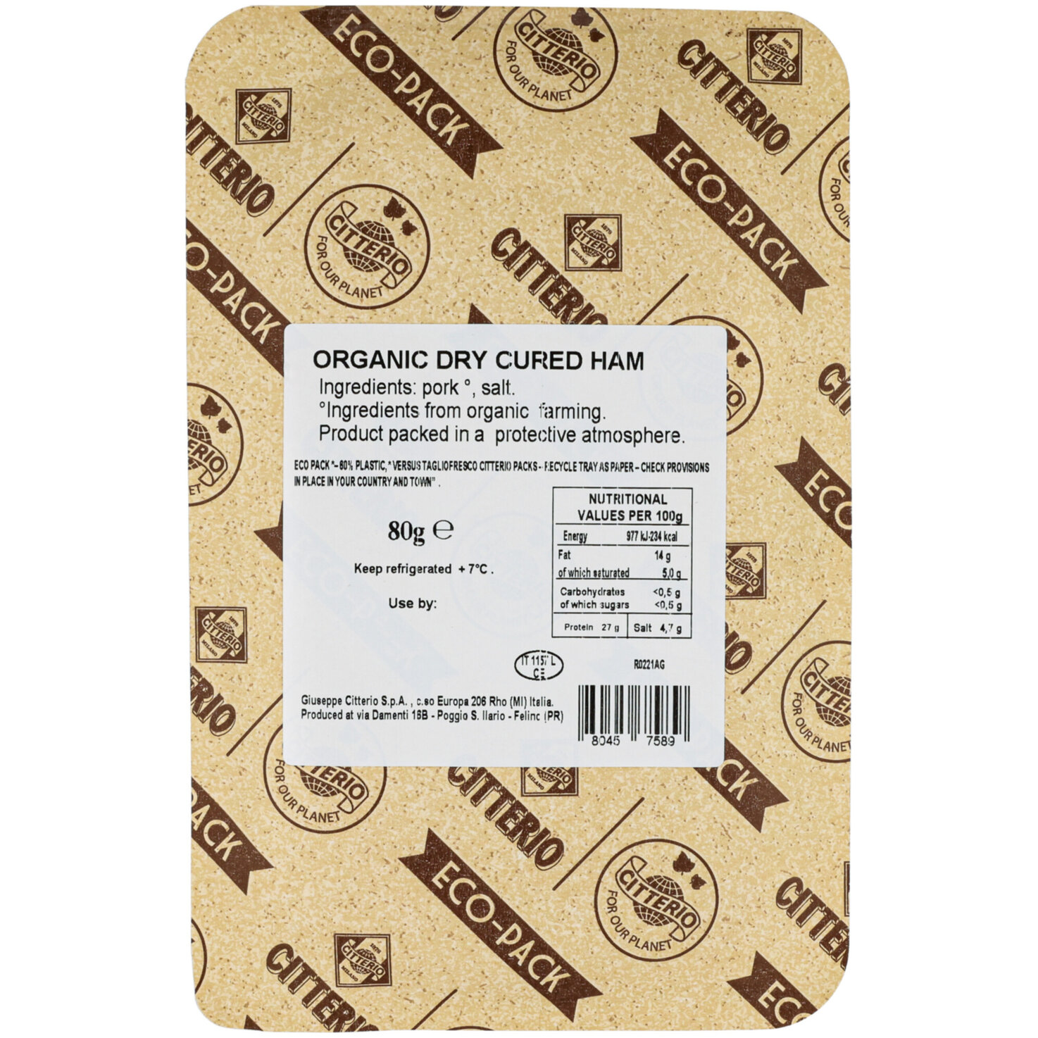 Citterio Bio Prosciutto crudo