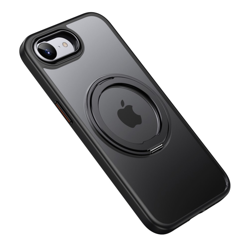 iPhone 16e MagSafe Hybrid Hülle mit TPU Bumper   Kickstand - Schwarz