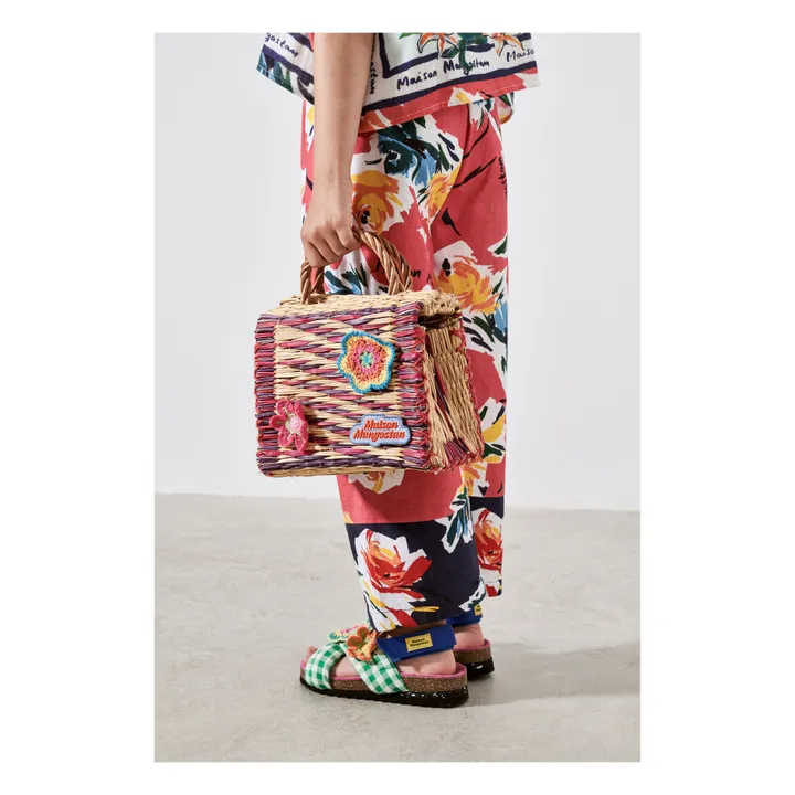 Maison Mangostan Pantalon Fleurs | Rose fuschia