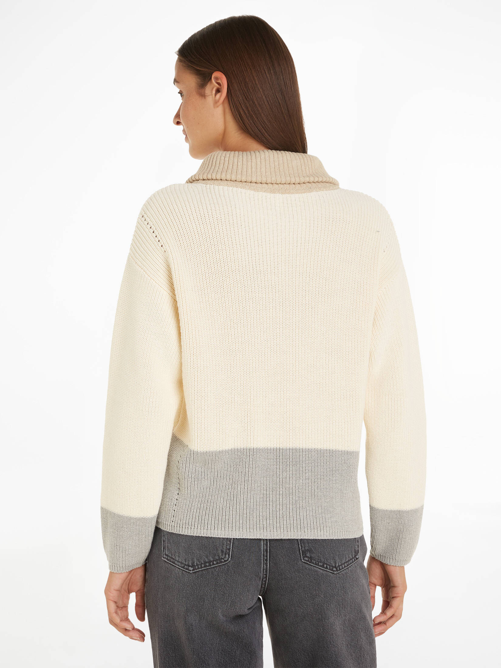 Tommy Hilfiger| Damen Troyer CO CARDI STITCH 1/2 ZIP SWT