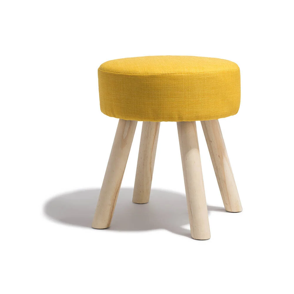 Tabouret Joseph jaune moutarde