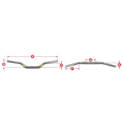 Guidon Pro Taper Evo Kévin Windham noir 28.6mm Universel