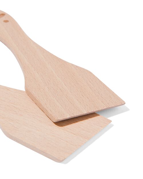 4 spatules en bois pour gourmet