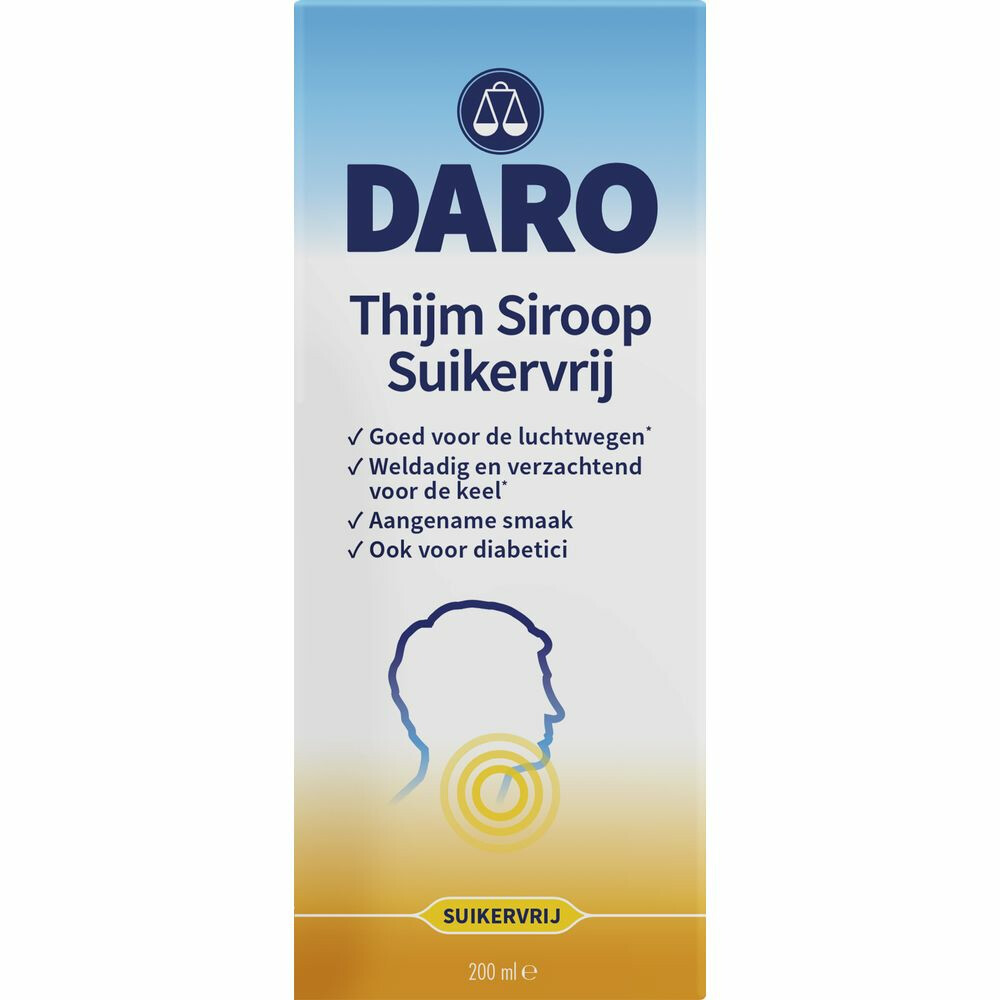 Daro Thijmsiroop Suikervrij200 ml
